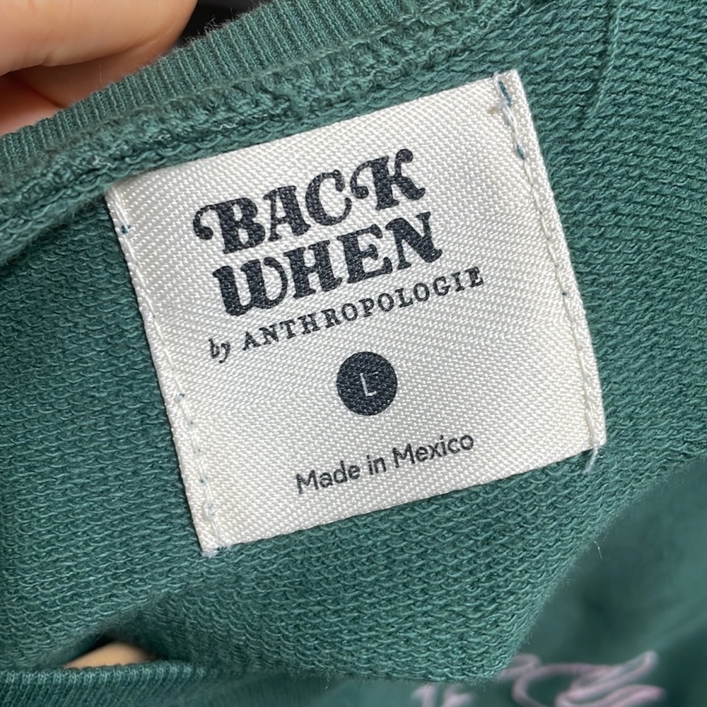 Anthropologie Back When Green Sweater - Picture 8 of 17
